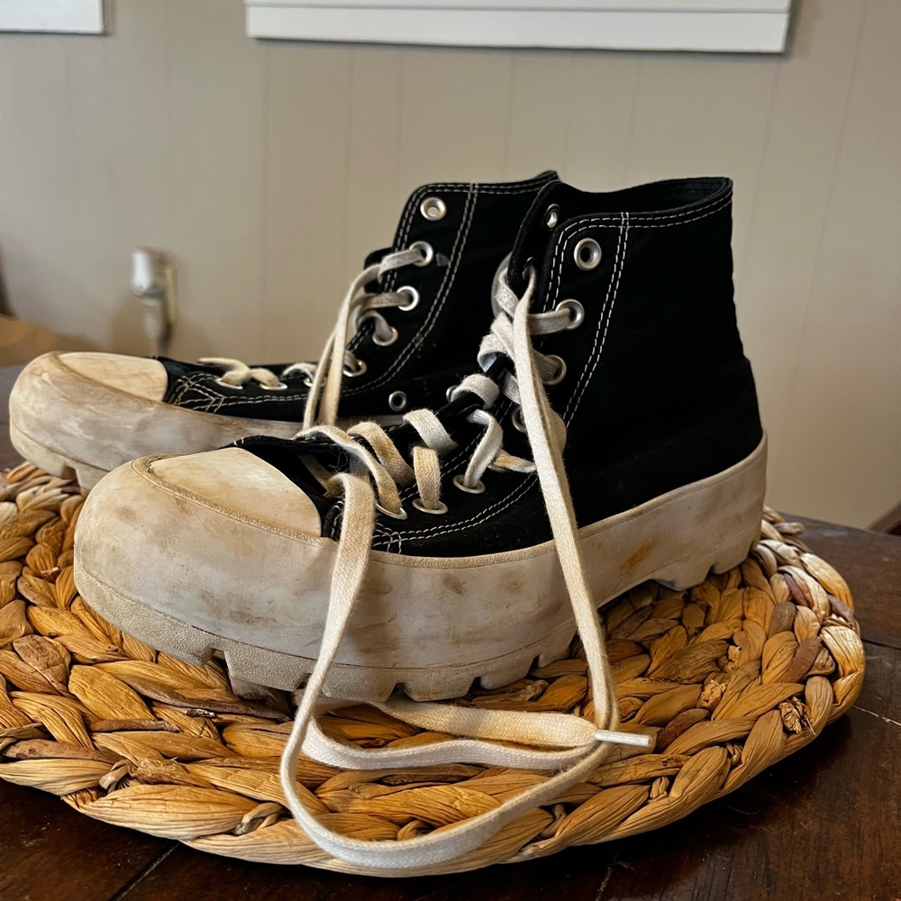 Converse Black and White High-Top Sneakers